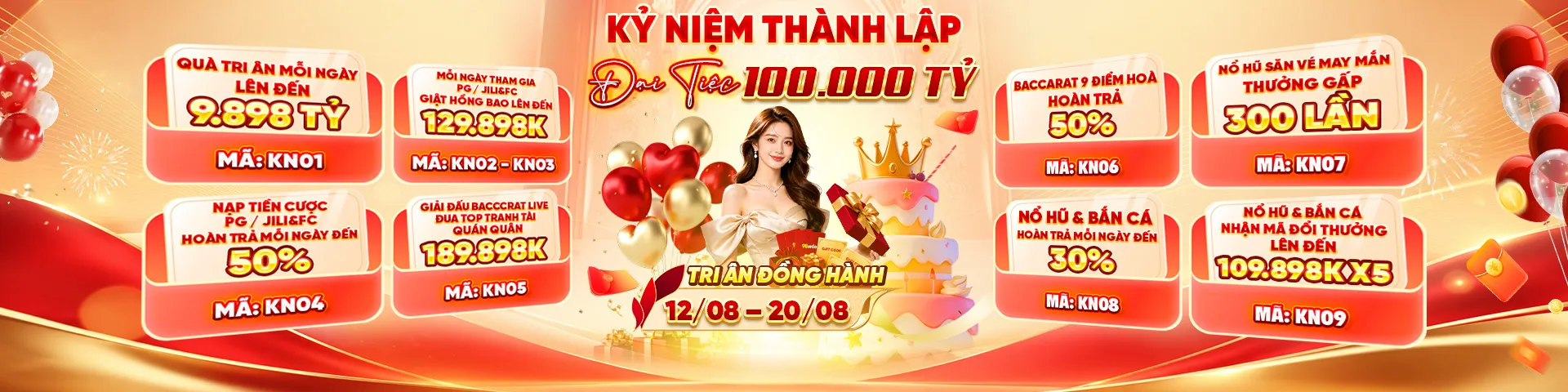 đại tiệc 100000 tỷ 98win